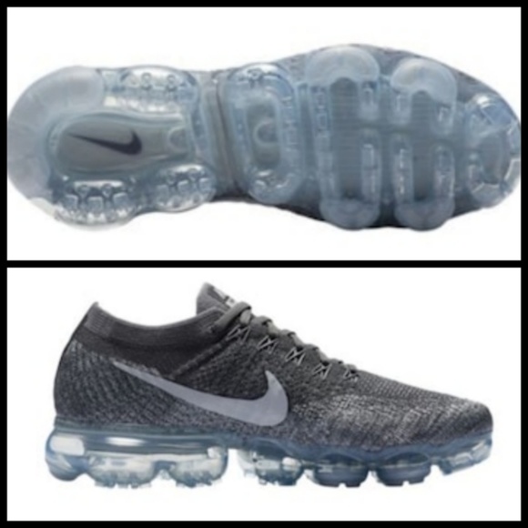 white nikes with clear bottoms